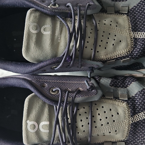 On Running Men's Dark Blue and Gray Athletic Shoes, Size 10 - Picture 5 of 6